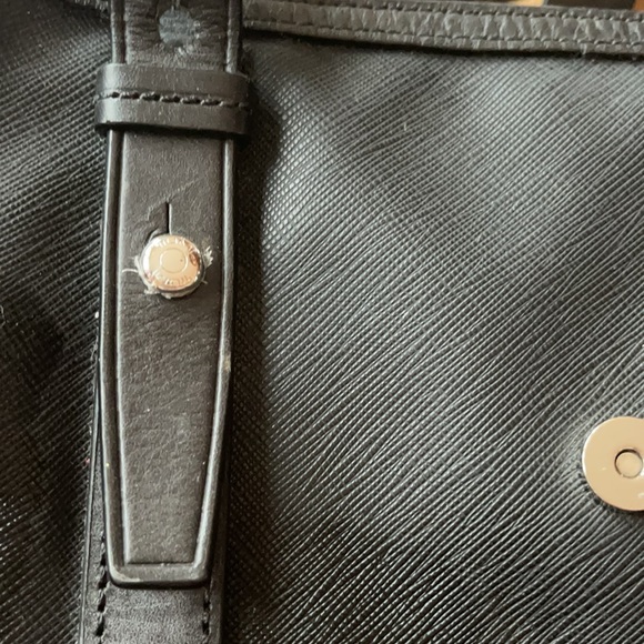 TUMI Laptop Crossbody Bag Black Expandable - Picture 3 of 11